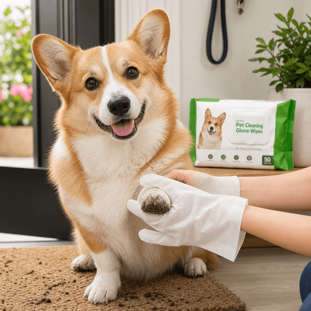Pawloumi PawFresh No-Rinse Cleaning Wipes